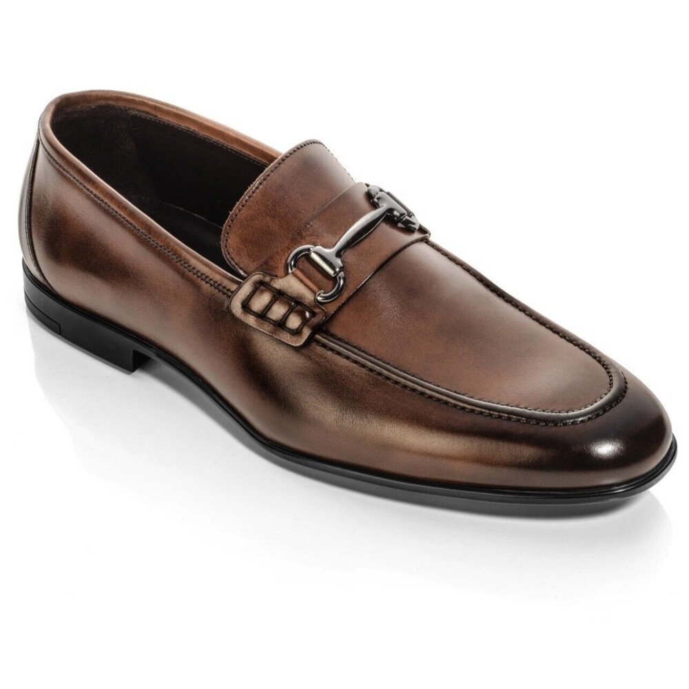To Boot New York Agostino Burnished Brown Bit Loafer Sz 15 New W/O Tag